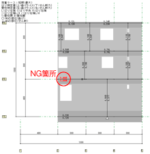 断面検定比図出力例