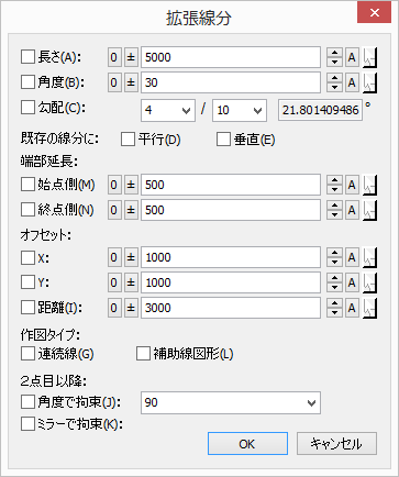 拡張線分