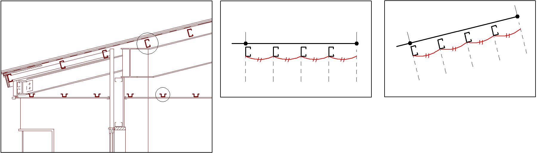 立体の切断線や断面線の作図
