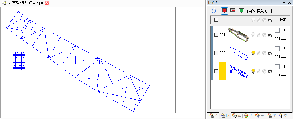 敷地をポリラインで作図