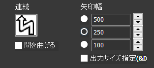 連続折れ線指示