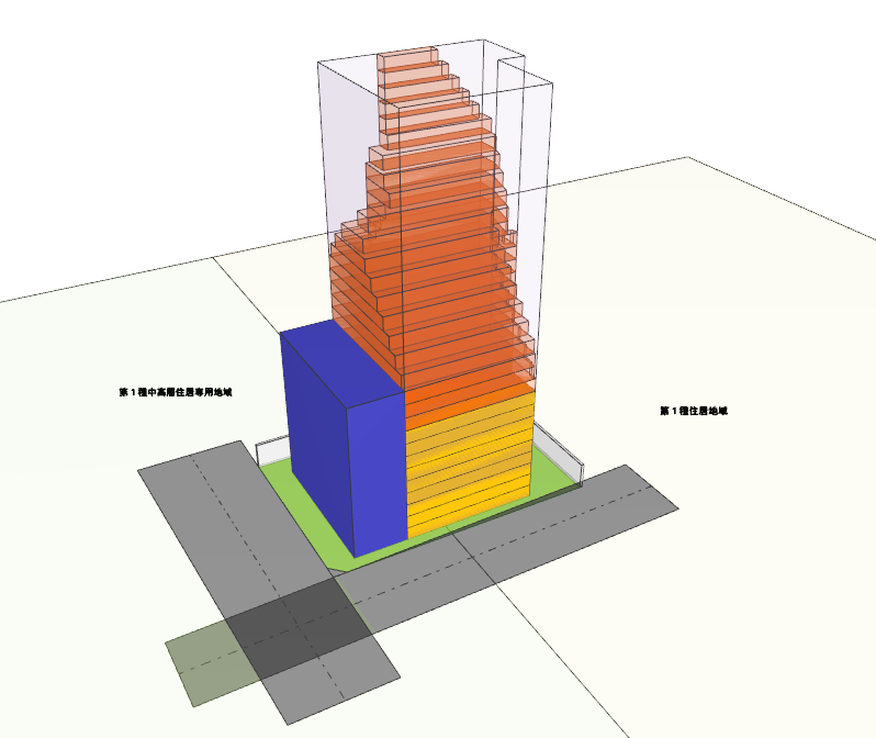 建築可能空間計算結果例