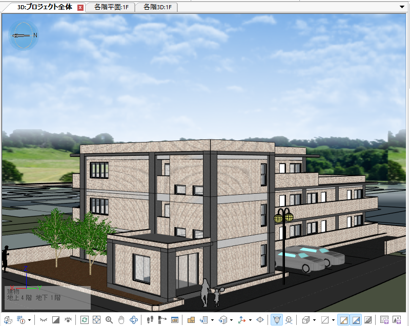 ビューの背景表現