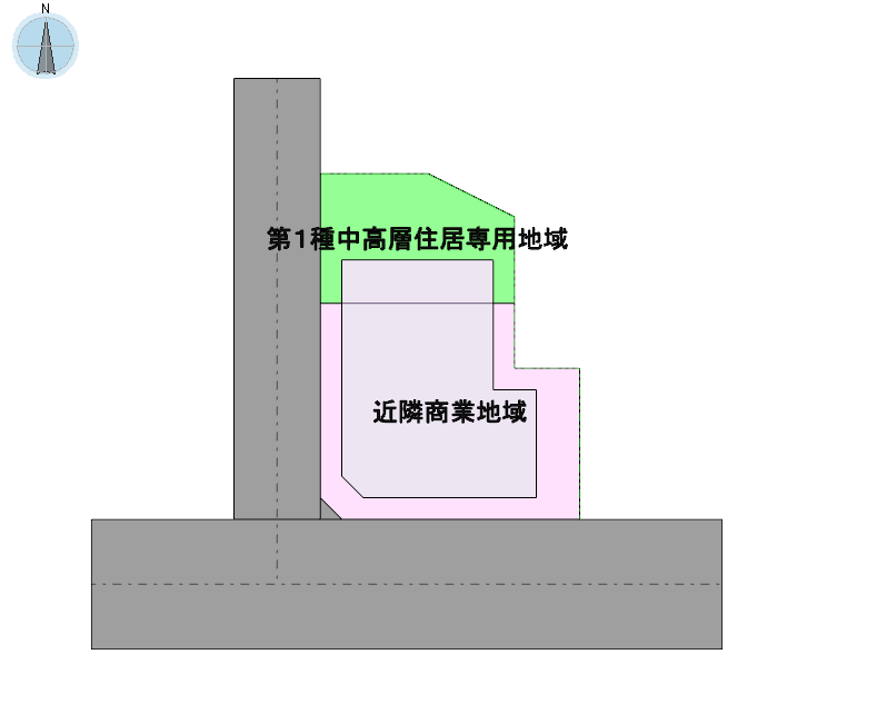 日影測定線を生成できない例