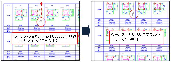 パンニング表示