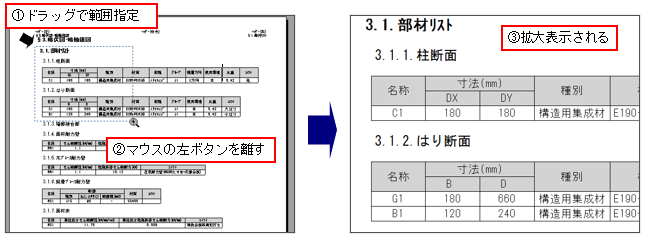 計算結果ウィンドウ